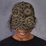 Steampunk Brass Gears And Cogs Print Baseball Cap