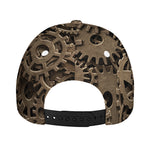 Steampunk Brass Gears And Cogs Print Baseball Cap