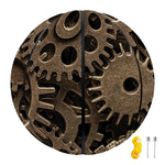 Steampunk Brass Gears And Cogs Print Basketball