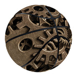Steampunk Brass Gears And Cogs Print Basketball