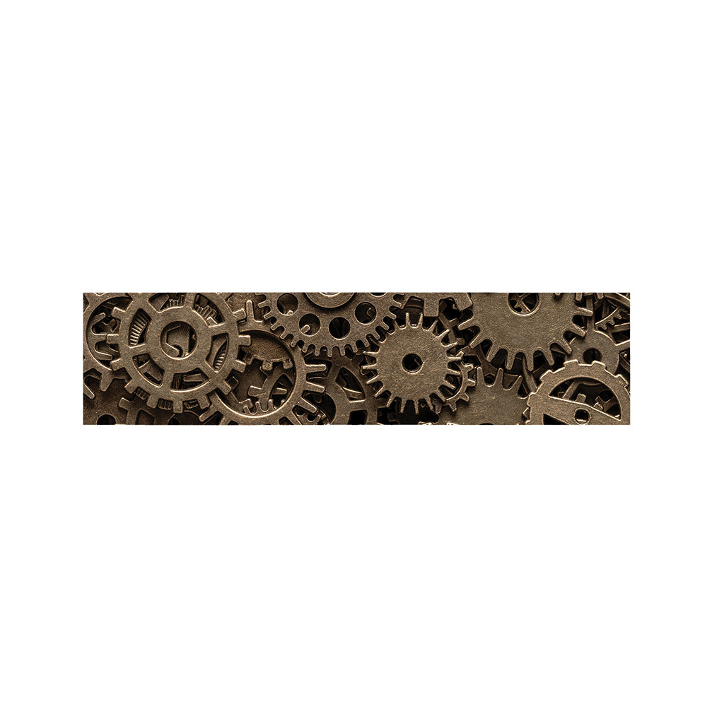 Steampunk Brass Gears And Cogs Print Bed Runner