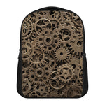 Steampunk Brass Gears And Cogs Print Casual Backpack