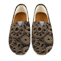 Steampunk Brass Gears And Cogs Print Casual Shoes