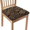 Steampunk Brass Gears And Cogs Print Chair Cushion Cover