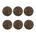 Steampunk Brass Gears And Cogs Print Coaster Set