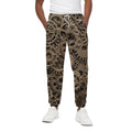 Steampunk Brass Gears And Cogs Print Cotton Sweatpants