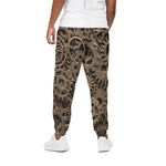 Steampunk Brass Gears And Cogs Print Cotton Pants