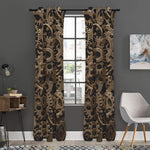 Steampunk Brass Gears And Cogs Print Curtain