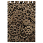 Steampunk Brass Gears And Cogs Print Curtain