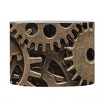 Steampunk Brass Gears And Cogs Print Drum Lamp Shade