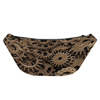 Steampunk Brass Gears And Cogs Print Fanny Pack