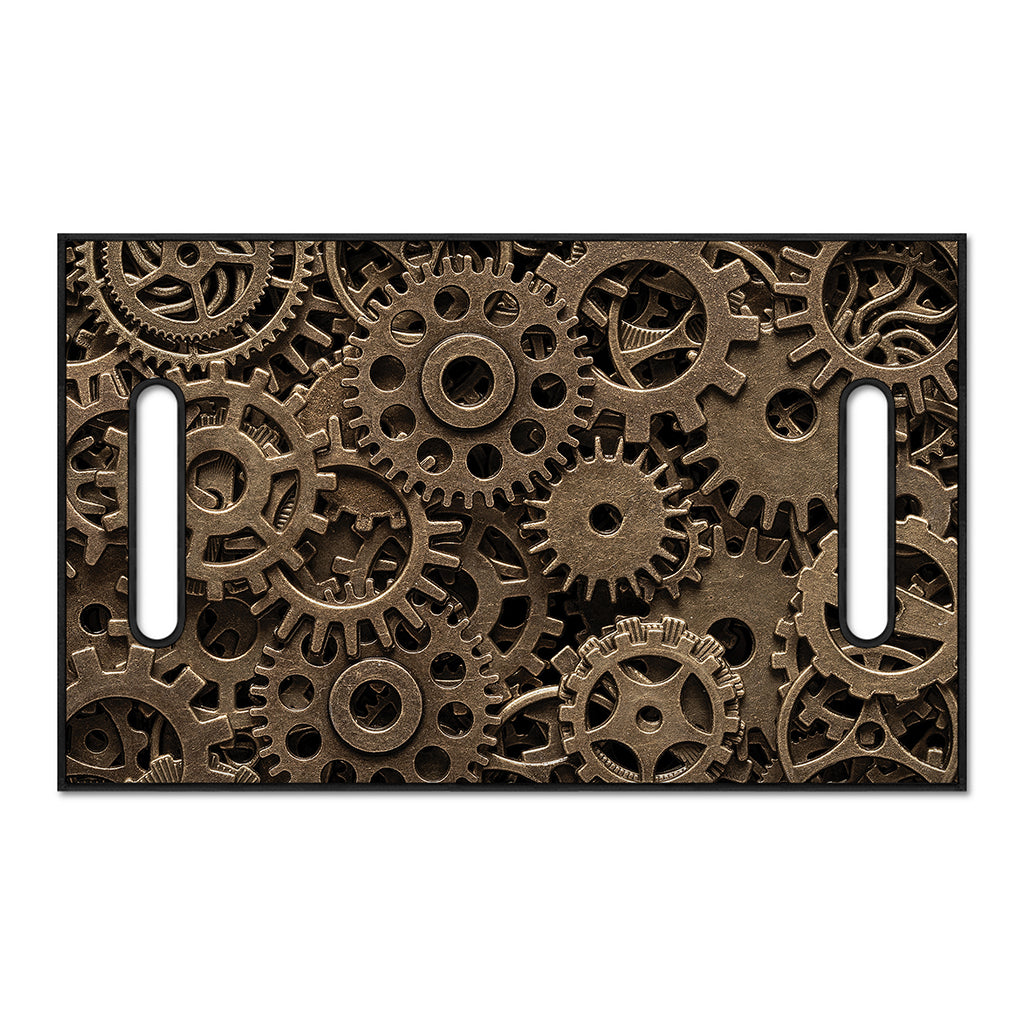 Steampunk Brass Gears And Cogs Print Golf Cart Seat Cover