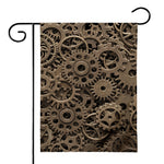 Steampunk Brass Gears And Cogs Print House Flag