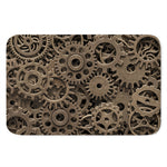 Steampunk Brass Gears And Cogs Print Indoor Door Mat