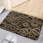 Steampunk Brass Gears And Cogs Print Indoor Door Mat