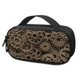Steampunk Brass Gears And Cogs Print Portable Cooler Travel Case