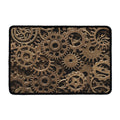 Steampunk Brass Gears And Cogs Print Kitchen Mat