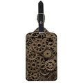 Steampunk Brass Gears And Cogs Print Luggage Tag