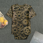 Steampunk Brass Gears And Cogs Print Men's Bodysuit