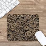 Steampunk Brass Gears And Cogs Print Mouse Pad