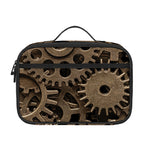 Steampunk Brass Gears And Cogs Print Portable Lunch Bag