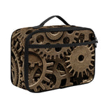 Steampunk Brass Gears And Cogs Print Portable Lunch Bag