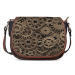 Steampunk Brass Gears And Cogs Print Saddle Bag