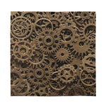 Steampunk Brass Gears And Cogs Print Silk Bandana