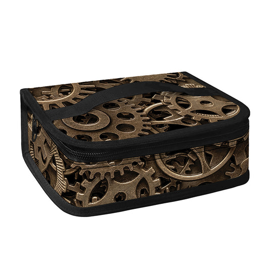 Steampunk Brass Gears And Cogs Print Small Lunch Bag