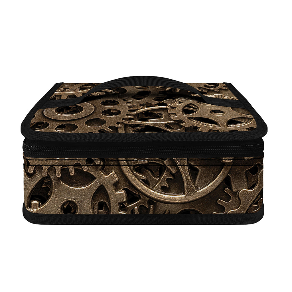 Steampunk Brass Gears And Cogs Print Small Lunch Bag