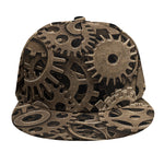 Steampunk Brass Gears And Cogs Print Snapback Cap
