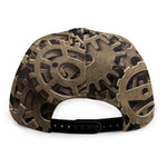Steampunk Brass Gears And Cogs Print Snapback Cap