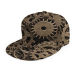 Steampunk Brass Gears And Cogs Print Snapback Cap
