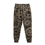 Steampunk Brass Gears And Cogs Print Sweatpants