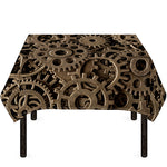 Steampunk Brass Gears And Cogs Print Tablecloth