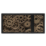Steampunk Brass Gears And Cogs Print Trifold Wallet