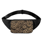Steampunk Brass Gears And Cogs Print Waist Bag