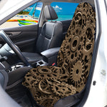 Steampunk Brass Gears And Cogs Print Waterproof Car Seat Cover