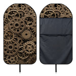 Steampunk Brass Gears And Cogs Print Waterproof Car Seat Cover