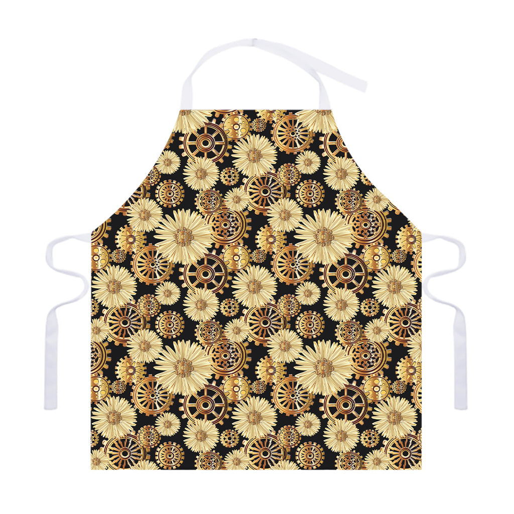 Steampunk Chamomile Pattern Print Adjustable Apron