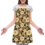Steampunk Chamomile Pattern Print Adjustable Apron