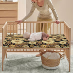 Steampunk Chamomile Pattern Print Baby Crib Sheet