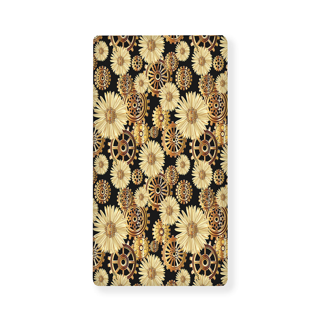 Steampunk Chamomile Pattern Print Baby Crib Sheet
