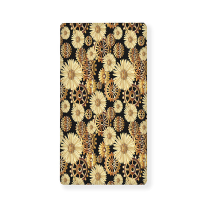 Steampunk Chamomile Pattern Print Baby Crib Sheet