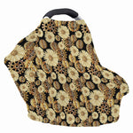 Steampunk Chamomile Pattern Print Baby Seat Cover