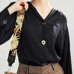 Steampunk Chamomile Pattern Print Bag Strap