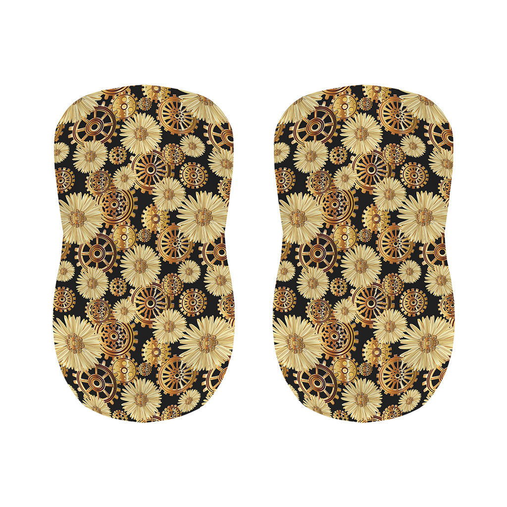 Steampunk Chamomile Pattern Print Bar Stool Covers