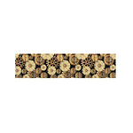Steampunk Chamomile Pattern Print Bed Runner