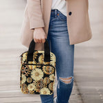 Steampunk Chamomile Pattern Print Bible Tote Bag