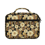 Steampunk Chamomile Pattern Print Briefcase Bible Bag